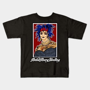 Metal Mary Shelley! Kids T-Shirt